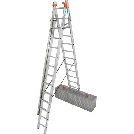 Monto Sprossen-Vielzweckleiter Tribilo, treppengängig 3x12 Sprossen
