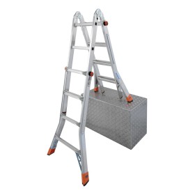 TeleMatic Sprossen-Gelenk-Teleskopleiter 4 x 4 Sprossen