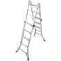 TeleMatic Sprossen-Gelenk-Teleskopleiter, 4 x 5 Sprossen