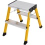 MONTO Doppel-Klapptritt Rolly Alu, gelb, 2x2 Stufen