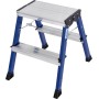 Monto Doppel-Klapptritt Rolly blau,  2x2 Stufen