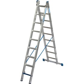 Stabilo Mehrzweckleiter Professional +S, 2x9 Stufen/Sprossen