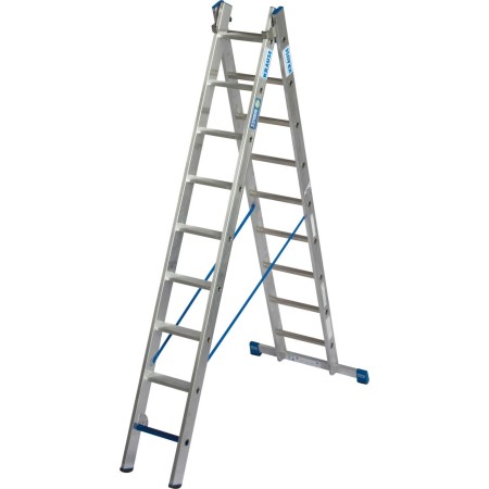 Stabilo Mehrzweckleiter Professional +S, 2x9 Stufen/Sprossen