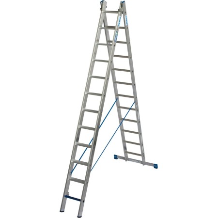 Stabilo Mehrzweckleiter Professional +S, 2x12 Stufen/Sprossen