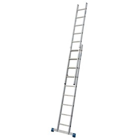 Échelle coulissante à montants en aluminium, en deux parties, 2x9 barreaux