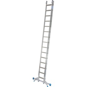 Échelle coulissante à montants Stabilo, en deux parties 2x15 barreaux