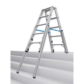 STABILO Teleskop-Stufen-DoppelLeiter, 2x5 Stufen