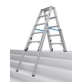 STABILO Teleskop-Stufen-DoppelLeiter, 2x5 Stufen