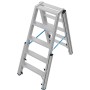 STABILO Teleskop-Stufen-DoppelLeiter, 2x5 Stufen