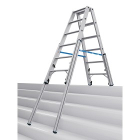 STABILO Teleskop-Stufen-DoppelLeiter, 2x6 Stufen