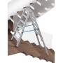 STABILO Teleskop-Stufen-DoppelLeiter, 2x6 Stufen