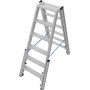 STABILO Teleskop-Stufen-DoppelLeiter, 2x6 Stufen