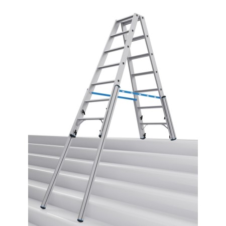 STABILO Teleskop-Stufen-DoppelLeiter, 2x7 Stufen