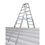 STABILO Teleskop-Stufen-DoppelLeiter, 2x7 Stufen