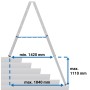 STABILO Teleskop-Stufen-DoppelLeiter, 2x7 Stufen