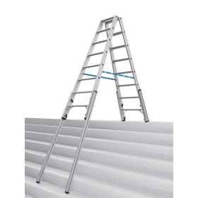 STABILO Teleskop-Stufen-DoppelLeiter, 2x8 Stufen