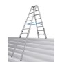 STABILO Teleskop-Stufen-DoppelLeiter, 2x8 Stufen