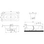 Villeroy & Boch Loop & Friends Oval Duo Rechteckwanne 180 x 80 cm