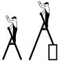 STABILO Teleskop-Stufen-StehLeiter, 5 Stufen