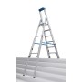 STABILO Teleskop-Stufen-StehLeiter, 6 Stufen