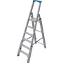 STABILO Teleskop-Stufen-StehLeiter, 6 Stufen