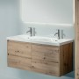 LAUFEN LUA Doppelwaschtisch 120 x 46 cm mit Hahnloch und Überlauf