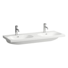 LAUFEN LUA Doppelwaschtisch 120 x 46 cm mit Hahnloch und Überlauf