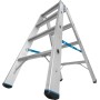 Stabilo Doppelleiter mit R13-Stufen, 2 x 4 Stufen