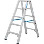 Stabilo Doppelleiter mit R13-Stufen, 2 x 5 Stufen