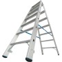 Stabilo Doppelleiter mit R13-Stufen, 2 x 7 Stufen
