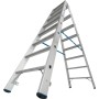 Stabilo Doppelleiter mit R13-Stufen, 2 x 8 Stufen