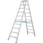 Stabilo Doppelleiter mit R13-Stufen, 2 x 10 Stufen