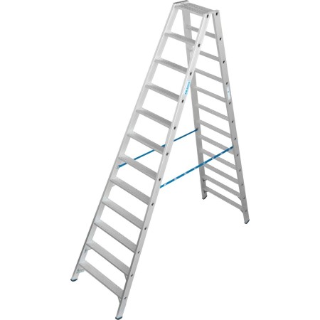 Stabilo Doppelleiter mit R13-Stufen, 2 x 12 Stufen