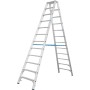 Stabilo Doppelleiter mit R13-Stufen, 2 x 12 Stufen