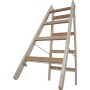 Stabilo Sprossen-Doppelleiter (Holz) 2x4 Sprossen