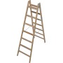 Sprossen-Doppelleiter (Holz) 2x7 Sprossen