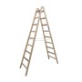 Sprossen-Doppelleiter (Holz) 2x9 Sprossen