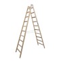 Sprossen-Doppelleiter (Holz) 2x10 Sprossen