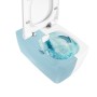 VitrA Metropole Wand-WC VitrAflush 2.0, ohne Spülrand mit WC-Sitz Slim Wrap