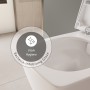 VitrA Metropole Wand-WC VitrAflush 2.0, ohne Spülrand mit WC-Sitz Slim Wrap