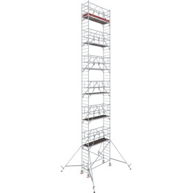 Échafaudage en aluminium STABILO®, Série 1000, Longueur de champ 2,50 m, Hauteur de travail 12,30 m