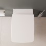 VitrA Metropole Wand-WC VitrAflush 2.0, ohne Spülrand mit WC-Sitz Slim Wrap