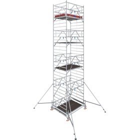 Échafaudage roulant en aluminium STABILO®, Série 500, Longueur de champ 2,00 m, Hauteur de travail 7,50 m