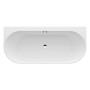 LAUFEN PRO Vorwand-Badewanne 180 x 80 cm Version mittig aus Marbond