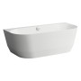 LAUFEN PRO Vorwand-Badewanne 180 x 80 cm Version mittig aus Marbond