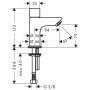 hansgrohe Logis Standventil 70 ohne Ablaufgarnitur