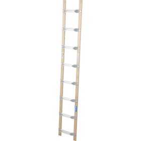 DachLeiter mit 8 Sprossen aus Alu und Holz
