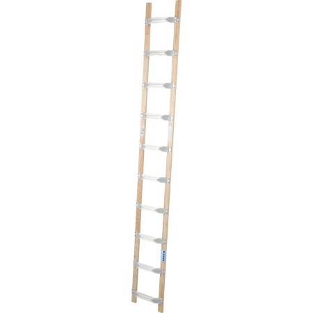 DachLeiter mit 10 Sprossen aus Alu und Holz
