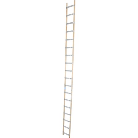 DachLeiter mit 18 Sprossen aus Alu und Holz
