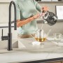 Villeroy & Boch Subway Style 45 Einbauspüle, Ablaufgarnitur mit Handbetätigung, Becken rechts